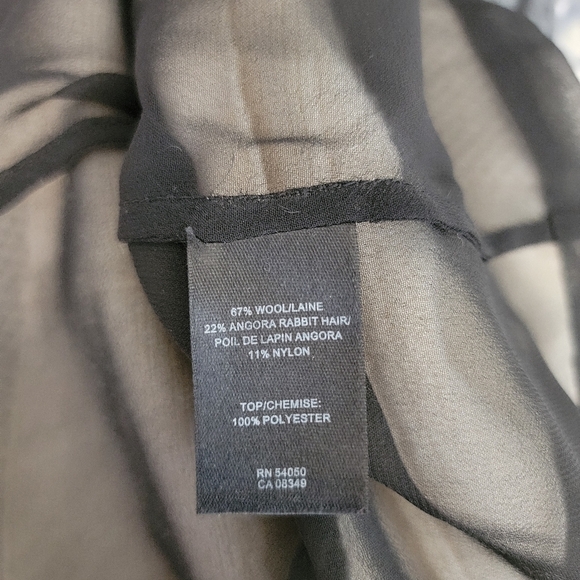 Robert Rodriguez Sz S Top Wool Angora Layered Overlaid Cami Tank Top - Picture 5 of 6